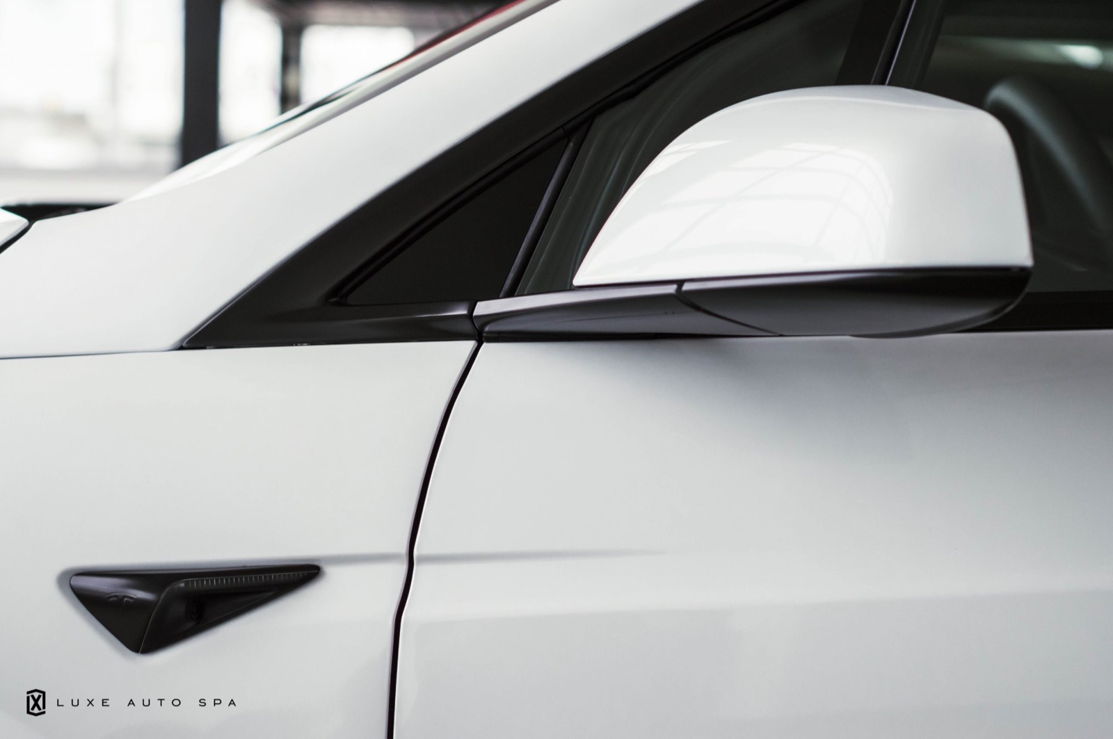 Tesla Model S · Chrome delete, trim blacked out